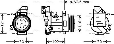 Ava Quality Cooling MSAK425 - Компресор, кондиціонер autozip.com.ua