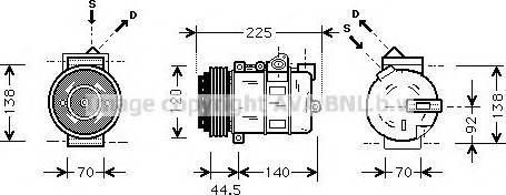 Ava Quality Cooling MS K369 - Компресор, кондиціонер autozip.com.ua