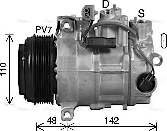 Ava Quality Cooling MSAK746 - Компресор, кондиціонер autozip.com.ua