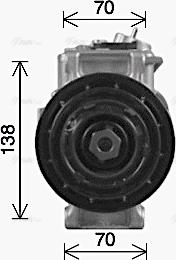 Ava Quality Cooling MSAK755 - Компресор, кондиціонер autozip.com.ua