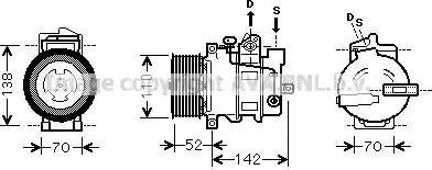 Ava Quality Cooling MSK590 - Компресор, кондиціонер autozip.com.ua