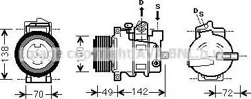 Ava Quality Cooling MSK566 - Компресор, кондиціонер autozip.com.ua