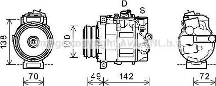 Ava Quality Cooling MSK602 - Компресор, кондиціонер autozip.com.ua