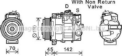 Ava Quality Cooling MSK637 - Компресор, кондиціонер autozip.com.ua