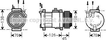 Ava Quality Cooling MS K276 - Компресор, кондиціонер autozip.com.ua