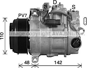 Ava Quality Cooling MSK746 - Компресор, кондиціонер autozip.com.ua