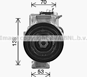 Ava Quality Cooling MSK756 - Компресор, кондиціонер autozip.com.ua