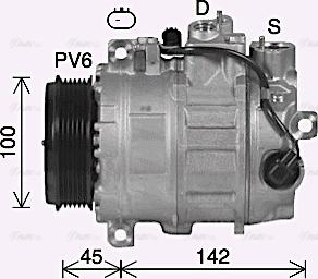 Ava Quality Cooling MSK758 - Компресор, кондиціонер autozip.com.ua