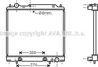 Ava Quality Cooling MT 2158 - Радіатор, охолодження двигуна autozip.com.ua