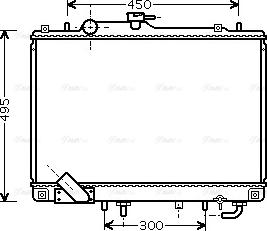 Ava Quality Cooling MT 2157 - Радіатор, охолодження двигуна autozip.com.ua