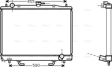 Ava Quality Cooling MT 2163 - Радіатор, охолодження двигуна autozip.com.ua