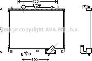 Ava Quality Cooling MT 2167 - Радіатор, охолодження двигуна autozip.com.ua