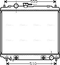 Ava Quality Cooling MT 2182 - Радіатор, охолодження двигуна autozip.com.ua