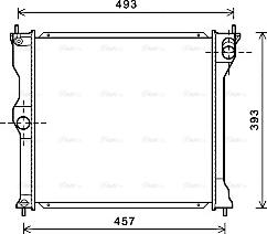 Ava Quality Cooling MT2243 - Радіатор, охолодження двигуна autozip.com.ua