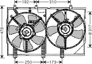 Ava Quality Cooling MT 7523 - Вентилятор, охолодження двигуна autozip.com.ua
