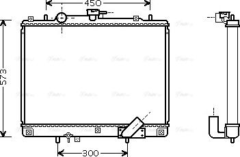 Ava Quality Cooling MTA2162 - Радіатор, охолодження двигуна autozip.com.ua