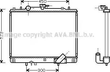 Ava Quality Cooling MTA2167 - Радіатор, охолодження двигуна autozip.com.ua