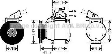 Ava Quality Cooling MT K216 - Компресор, кондиціонер autozip.com.ua