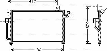 AVA MZ5195 - Конденсатор, кондиціонер autozip.com.ua