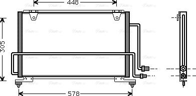 AVA MZ 5108 - Конденсатор, кондиціонер autozip.com.ua