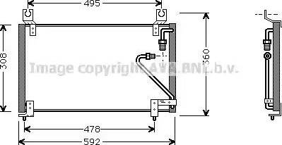 AVA MZ 5102 - Конденсатор, кондиціонер autozip.com.ua