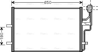 AVA MZ5186 - Конденсатор, кондиціонер autozip.com.ua