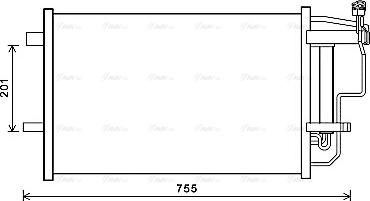 Ava Quality Cooling MZ5242D - Конденсатор, кондиціонер autozip.com.ua