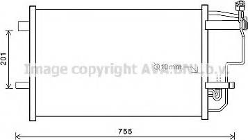 Ava Quality Cooling MZ 5242 - Конденсатор, кондиціонер autozip.com.ua