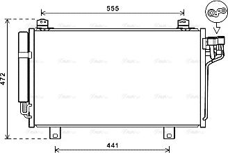AVA MZ5260D - Конденсатор, кондиціонер autozip.com.ua