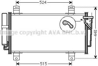 AVA MZ5231D - Конденсатор, кондиціонер autozip.com.ua