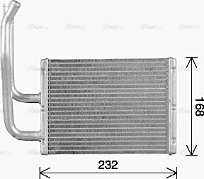 Ava Quality Cooling MZ6299 - Теплообмінник, опалення салону autozip.com.ua