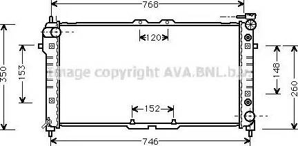 Ava Quality Cooling MZ 2037 - Радіатор, охолодження двигуна autozip.com.ua