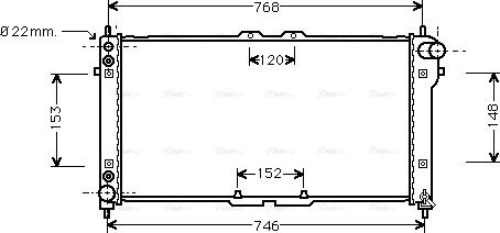 Ava Quality Cooling MZ 2074 - Радіатор, охолодження двигуна autozip.com.ua