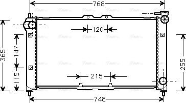 AVA MZ 2072 - Радіатор, охолодження двигуна autozip.com.ua