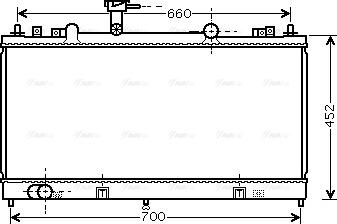 AVA MZ2164 - Радіатор, охолодження двигуна autozip.com.ua