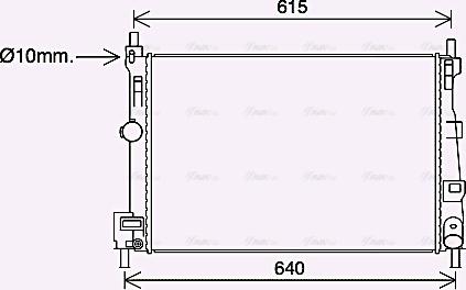 Ava Quality Cooling MZ2295 - Радіатор, охолодження двигуна autozip.com.ua