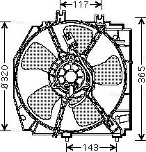 Ava Quality Cooling MZ 7521 - Вентилятор, охолодження двигуна autozip.com.ua