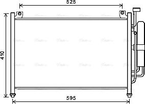 AVA MZA5236D - Конденсатор, кондиціонер autozip.com.ua