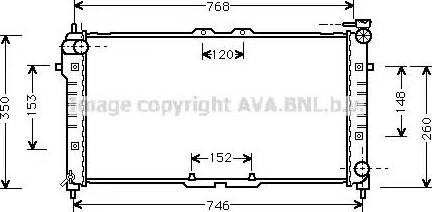 Ava Quality Cooling MZA2027 - Радіатор, охолодження двигуна autozip.com.ua