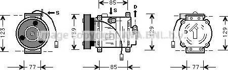 Ava Quality Cooling MZ K035 - Компресор, кондиціонер autozip.com.ua