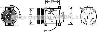 AVA MZ K132 - Компресор, кондиціонер autozip.com.ua