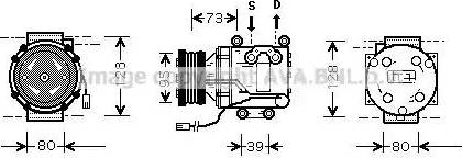 Ava Quality Cooling MZ K170 - Компресор, кондиціонер autozip.com.ua