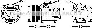 Ava Quality Cooling MZ K233 - Компресор, кондиціонер autozip.com.ua