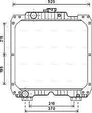 Ava Quality Cooling NH2023 - Радіатор, охолодження двигуна autozip.com.ua