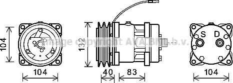 Ava Quality Cooling NHK013 - Компресор, кондиціонер autozip.com.ua