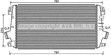 Ava Quality Cooling OL 4550 - Интеркулер autozip.com.ua