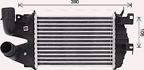 Ava Quality Cooling OL4691 - Интеркулер autozip.com.ua