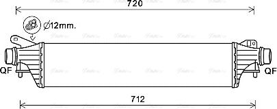 Ava Quality Cooling OL4663 - Интеркулер autozip.com.ua