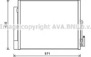 Ava Quality Cooling OL 5560 - Конденсатор, кондиціонер autozip.com.ua