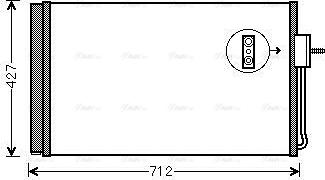 AVA OL5611D - Конденсатор, кондиціонер autozip.com.ua